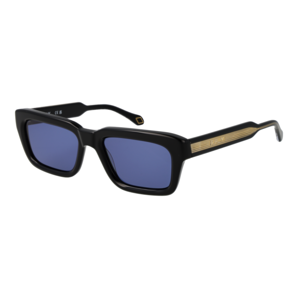Replay Rechteck Sonnenbrille RY648S 5301 in Schwarz – 45° Seitenansicht
