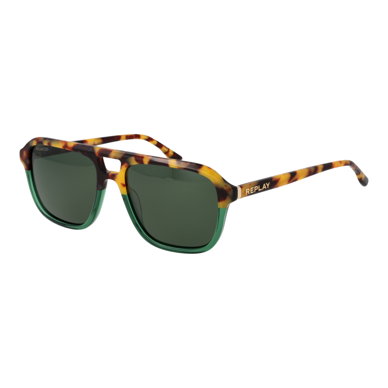 Replay Pilotenbrille Sonnenbrille RY650S 5601 in Braun – 45° Seitenansicht