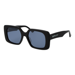 Replay Quadrat Sonnenbrille RY655S 5301 in Schwarz – 45° Seitenansicht
