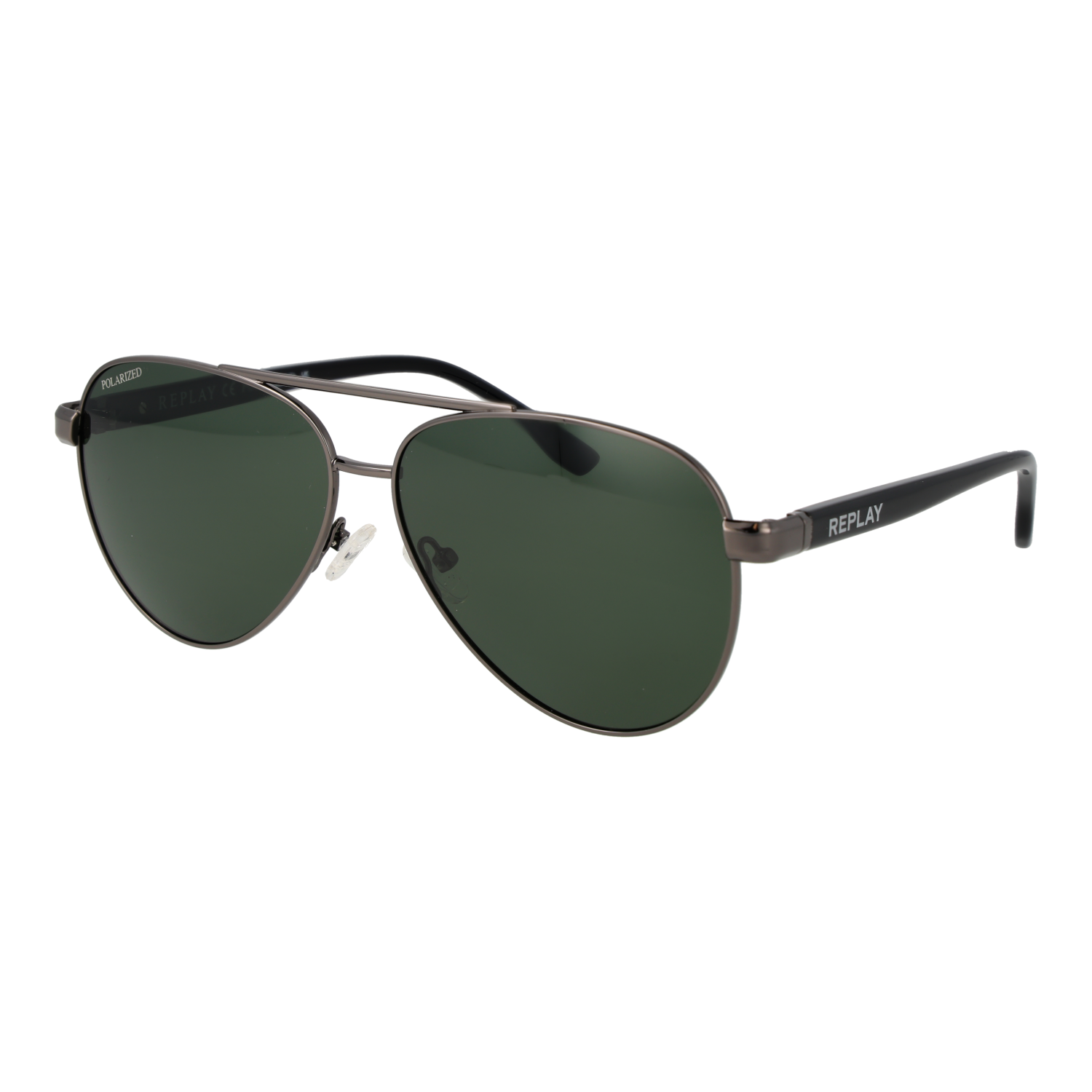 Replay Pilotenbrille Sonnenbrille RY656S 6001 in Gunmetal – 45° Seitenansicht