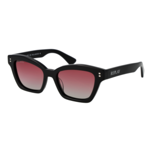 Replay Katzenaugen Sonnenbrille RY654S 5303 in Schwarz – 45° Seitenansicht