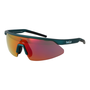 Bolle Monoscheibe Sonnenbrille BS032008 Micro Edge in Grün – 45° Seitenansicht