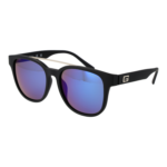 Guess Quadrat Sonnenbrille GF5075 5602X in Schwarz – 45° Seitenansicht