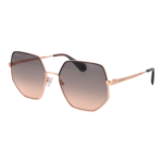 Max & Co Geometric Sonnenbrille MO0026 5733B in Rosé Gold – 45° Seitenansicht