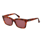 Max Mara Rechteck Sonnenbrille MM0010 5554S in Braun – 45° Seitenansicht