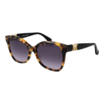 Max Mara Schmetterling Sonnenbrille MM0014 5656B in Braun – 45° Seitenansicht