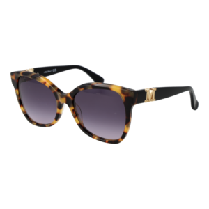 Max Mara Schmetterling Sonnenbrille MM0014 5656B in Braun – 45° Seitenansicht