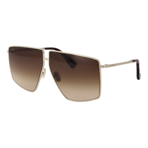 Max Mara Quadrat Sonnenbrille MM0026 6432F in Silber – 45° Seitenansicht