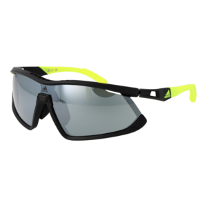 Adidas Sport Sport Sonnenbrille SP0055-F 0020C in Schwarz – 45° Seitenansicht