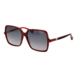 Max Mara Quadrat Sonnenbrille MM0037 6071B in Burgunder – 45° Seitenansicht