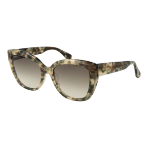 Max Mara Katzenaugen Sonnenbrille MM0040 5455F in Grün – 45° Seitenansicht
