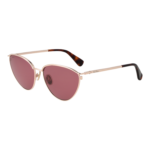 Max Mara Katzenaugen Sonnenbrille MM0044 5652S in Gold – 45° Seitenansicht