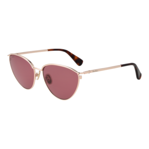 Max Mara Katzenaugen Sonnenbrille MM0044 5652S in Gold – 45° Seitenansicht