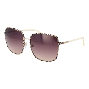 Guess Quadrat Sonnenbrille GU7846 6133F in Gold – 45° Seitenansicht