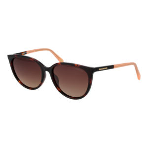 Skechers Katzenaugen Sonnenbrille SE6169 5652H in Braun – 45° Seitenansicht