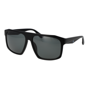 BMW Quadrat Sonnenbrille BW0034 5902D in Schwarz – 45° Seitenansicht