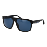 BMW Quadrat Sonnenbrille BW0034 5905V in Schwarz – 45° Seitenansicht