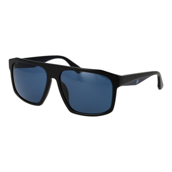 BMW Sonnenbrille BW0034 5905V – 45° Seitenansicht BMW Quadrat Sonnenbrille BW0034 5905V in Schwarz – 45° Seitenansicht