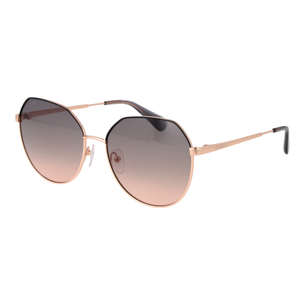 Max & Co Panto Sonnenbrille MO0060 5833B in Rosé Gold – 45° Seitenansicht
