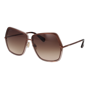 Max Mara Quadrat Sonnenbrille MM0054 6148F in Bronze – 45° Seitenansicht