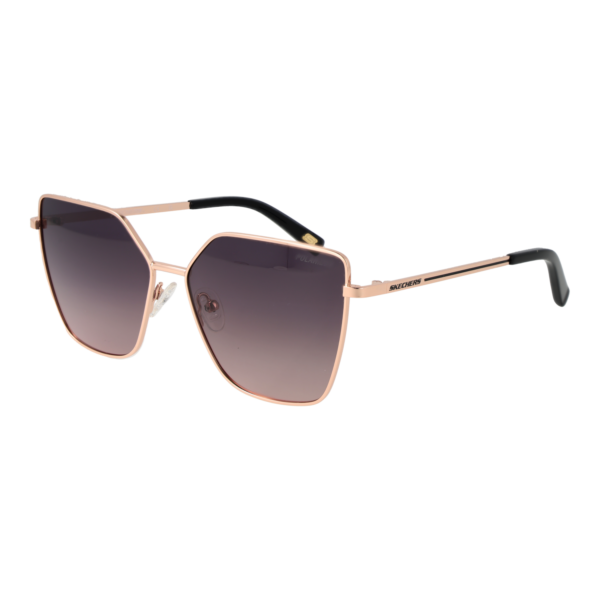 Skechers Schmetterling Sonnenbrille SE6212 5828D in Rosé Gold – 45° Seitenansicht