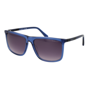 Gant Rechteck Sonnenbrille GA7219 5790B in Blau – 45° Seitenansicht