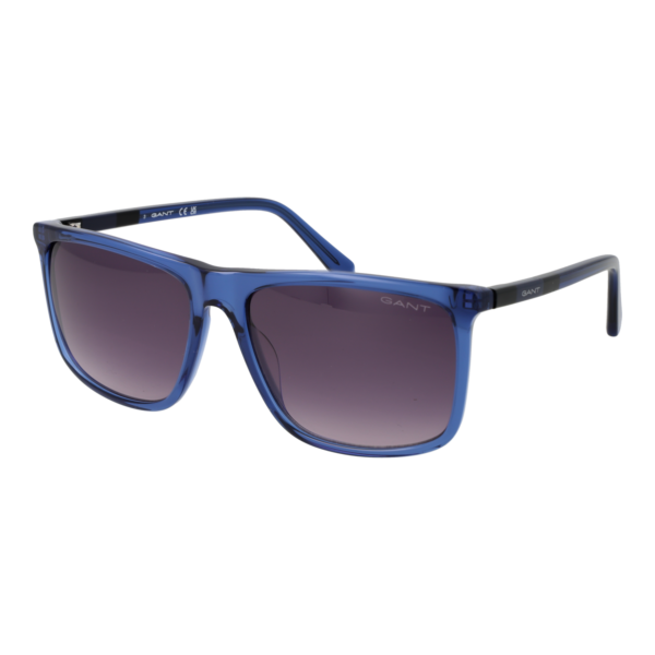 Gant Rechteck Sonnenbrille GA7219 5790B in Blau – 45° Seitenansicht