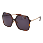 Max Mara Quadrat Sonnenbrille MM0059-D 5952A in Braun – 45° Seitenansicht