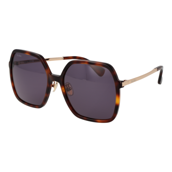 Max Mara Quadrat Sonnenbrille MM0059-D 5952A in Braun – 45° Seitenansicht