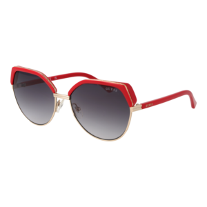 Guess Rund Sonnenbrille GU7872 5866B in Gold – 45° Seitenansicht