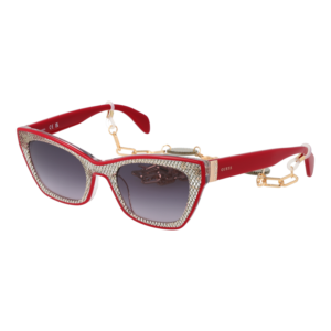 Guess Katzenaugen Sonnenbrille GU7873 5369B in Rot – 45° Seitenansicht