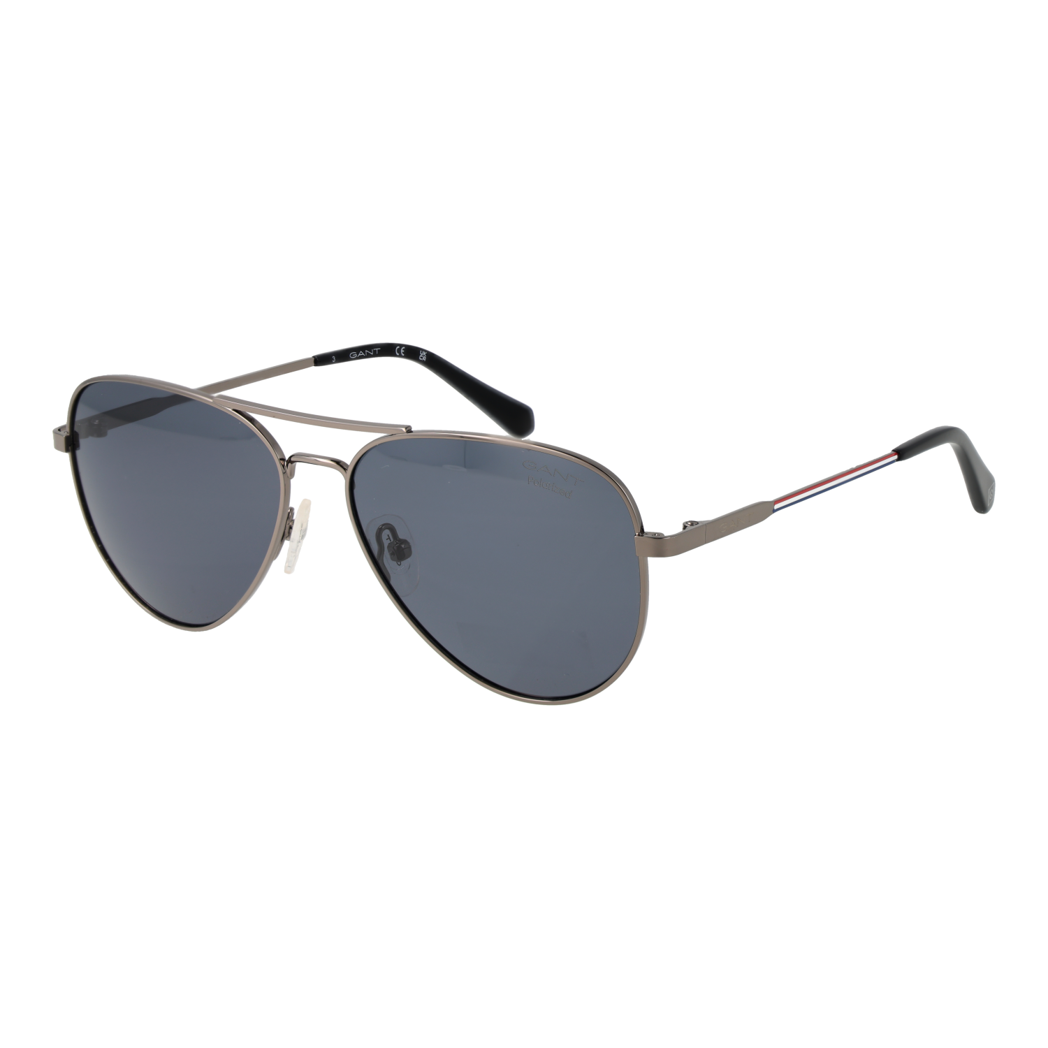 Gant Pilotenbrillen Sonnenbrille GA7229 5508A in Gunmetal – 45° Seitenansicht