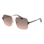 Max & Co Quadrat Sonnenbrille MO0072 5633B in Rosé Gold – 45° Seitenansicht