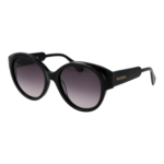 Max & Co Rund Sonnenbrille MO0076 5501B in Schwarz – 45° Seitenansicht
