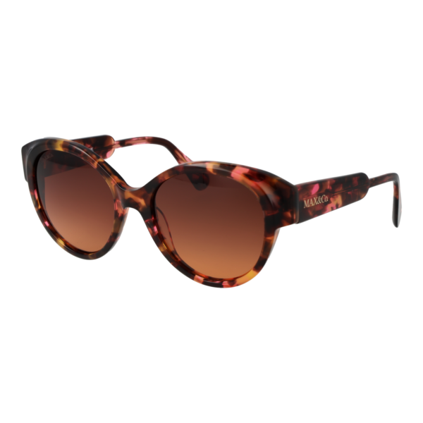 Max & Co Rund Sonnenbrille MO0076 5555F in Mehrfarbig – 45° Seitenansicht