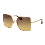 Max Mara Quadrat Sonnenbrille MM0062-H 5930F in Gold – 45° Seitenansicht