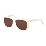 Max Mara Rechteck Sonnenbrille MM0066 5721E in Weiß – 45° Seitenansicht