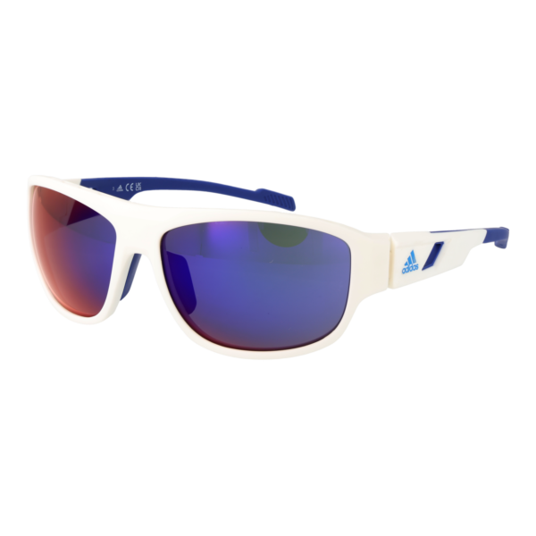 Adidas Sport Sonnenbrille SP0045 6121Z – 45° Seitenansicht Adidas Sport Sport Sonnenbrille SP0045 6121Z in Weiß – 45° Seitenansicht
