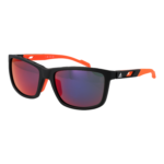 Adidas Sport Rechteck Sonnenbrille SP0047 6002Z in Schwarz – 45° Seitenansicht