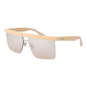 Max Mara Rechteck Sonnenbrille MM0072 6025L in Beige – 45° Seitenansicht