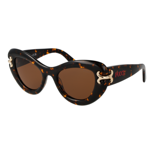 Pucci Sonnenbrille EP0212 5052E – 45° Seitenansicht Pucci Katzenaugen Sonnenbrille EP0212 5052E in Mehrfarbig – 45° Seitenansicht