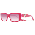 Guess Rechteck Sonnenbrille GU7891 5372T in Rosa – 45° Seitenansicht