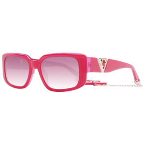 Guess Rechteck Sonnenbrille GU7891 5372T in Rosa – 45° Seitenansicht