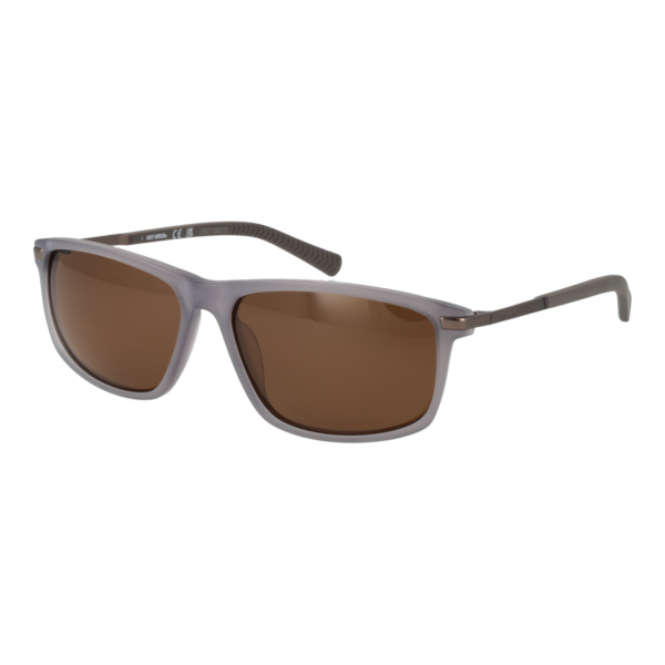Harley-Davidson Rechteck Sonnenbrille HD0979X 5920H in Grau – 45° Seitenansicht