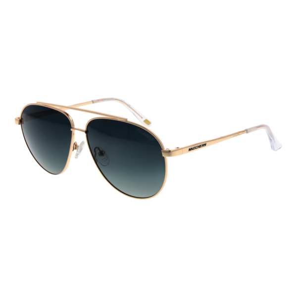 Skechers Pilotenbrille Sonnenbrille SE6276 5832R in Gold – 45° Seitenansicht