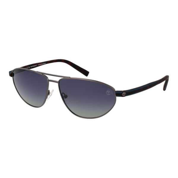 Timberland Sonnenbrille TB9324 6209D – 45° Seitenansicht Timberland Pilotenbrille Sonnenbrille TB9324 6209D in Silber – 45° Seitenansicht