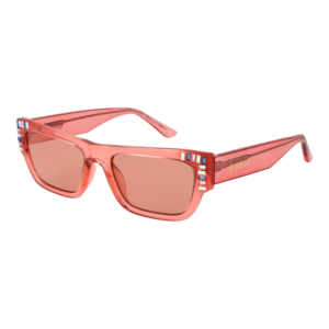 Guess Rechteck Sonnenbrille GU7902 5374S in Rosa – 45° Seitenansicht