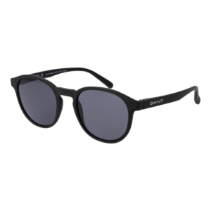 Gant Rund Sonnenbrille GA7234 5002A in Schwarz – 45° Seitenansicht