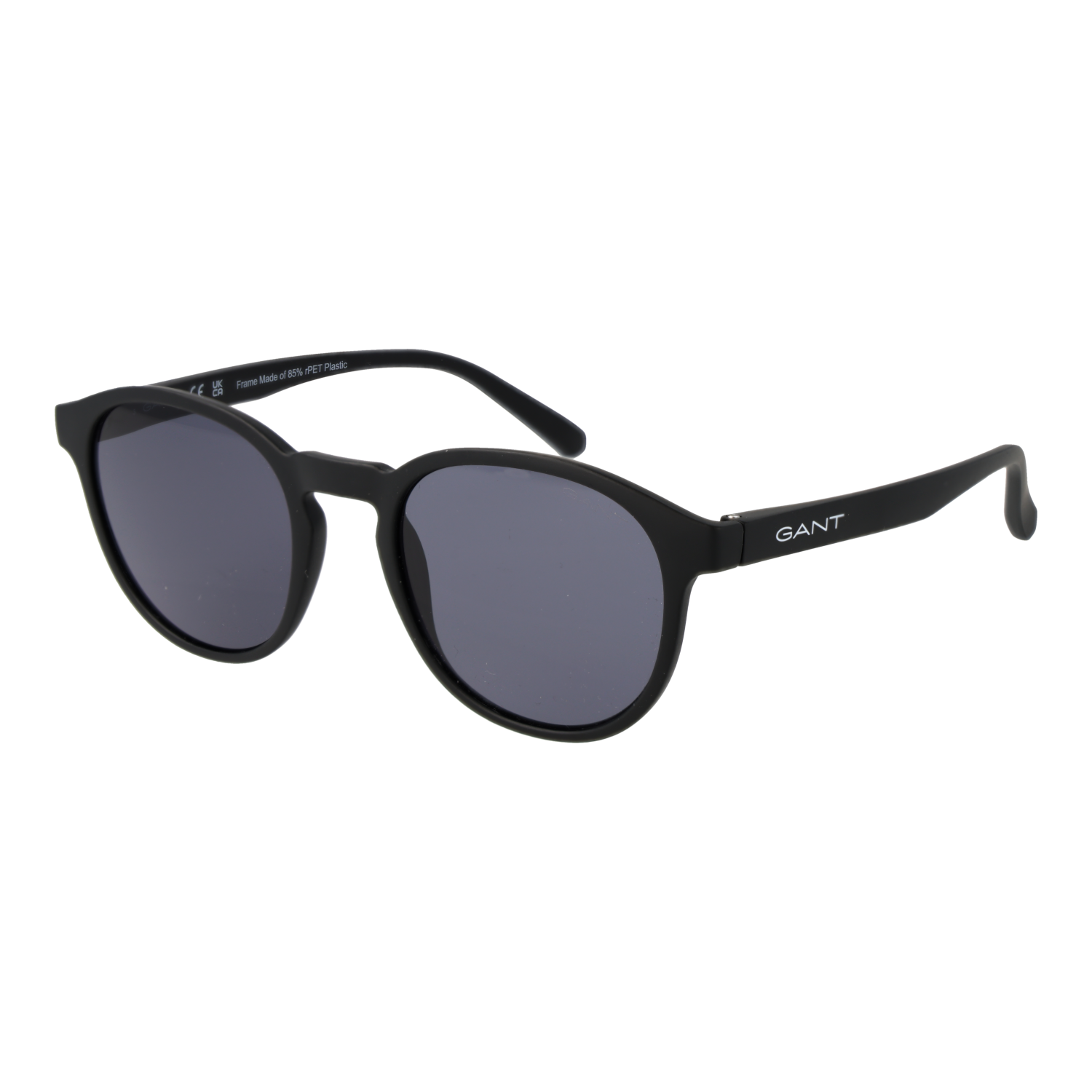 Gant Rund Sonnenbrille GA7234 5002A in Schwarz – 45° Seitenansicht