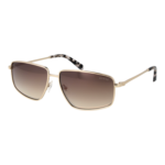 Guess Rechteck Sonnenbrille GU00088 6232G in Gold – 45° Seitenansicht